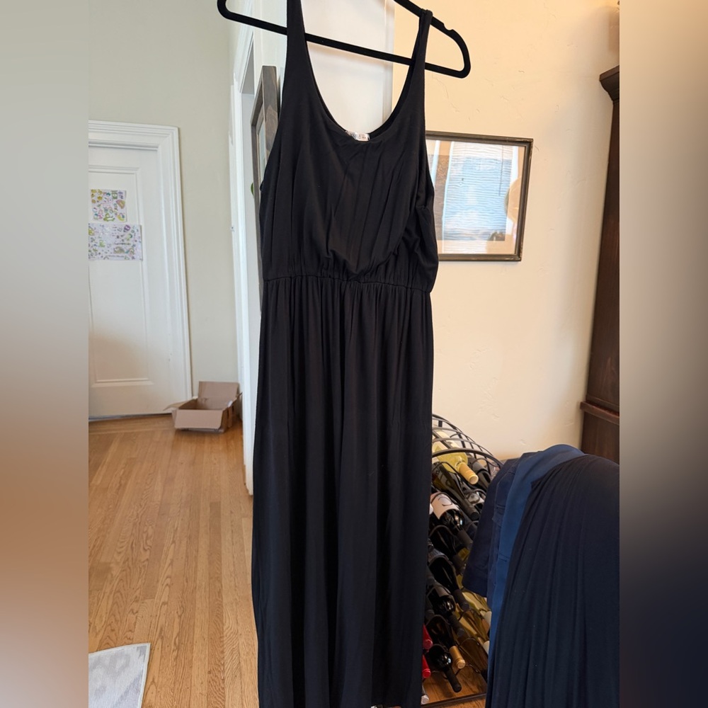 Doublju Classic Black Maxi Dress